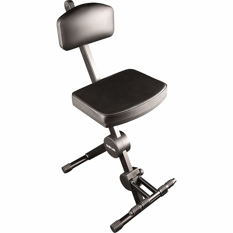 Quiklok Dx749 Adjustable Musician Stool with Back Support
