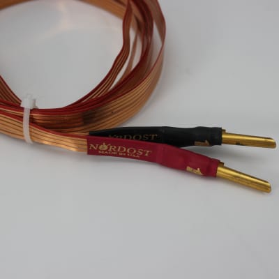 シングルワイヤ完成品/2.0mペア】NORDOST 2FLAT + 専用バナナ