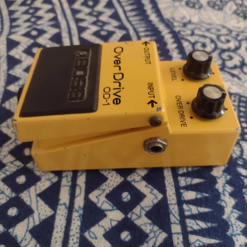 Boss OD-1 1979 Japan (Black Label) Chip 4558D black screw