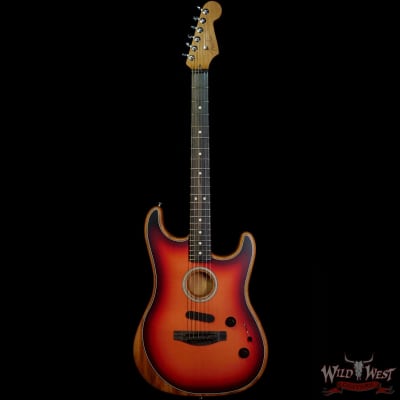 Fender American Acoustasonic Stratocaster Ebony Fingerboard 3-Color Sunburst image 3