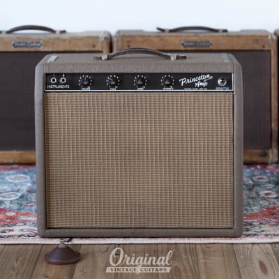 Survivor 1962 Fender Princeton Amp 6G2 Brownface with footswitch for sale