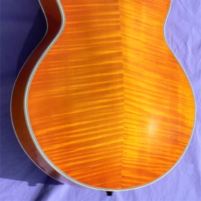 2018 DeFurne Millesime: All Carved, Deeply Flamed 17" Body, 24 3/4" Scale, Lightweight And Vibrant! image 4