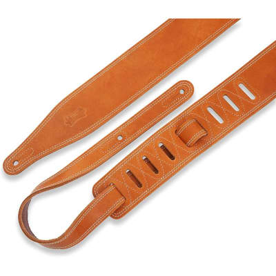 Levy's Leathers 2 5" Wide Garment Leather Guitar Strap (M17BDSTan) image 2