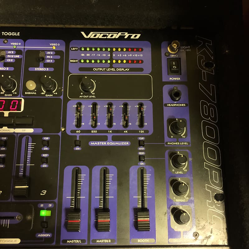 Vocopro KJ-7800Pro Professional Karaoke Mixer- Untested hot for Parts