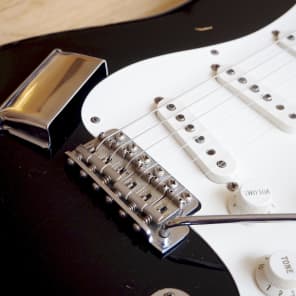 2001 Fender Stratocaster Custom Shop Relic 1956 Reissue Blackie w/ COA & ohsc image 8