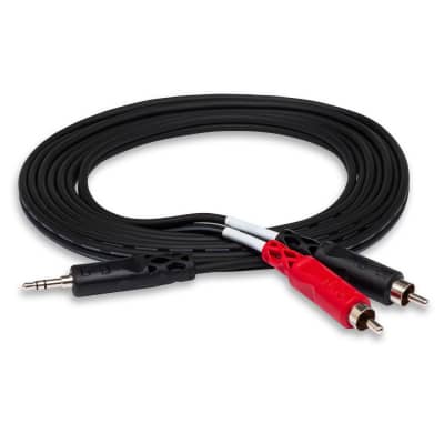 Hosa CMR-206 3.5mm (1/8 Inch) - RCA X 2, 6 ft. Cable image 1