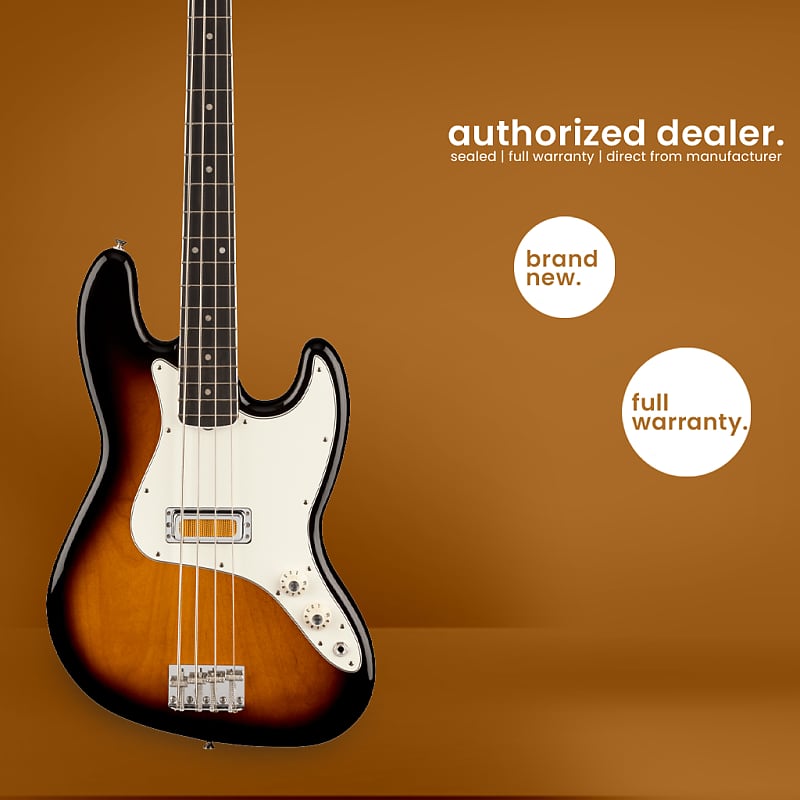Fender Jazz Bass Gold Foil - Ebony Fingerboard - 2 Color Sunburst