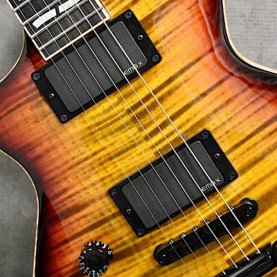 ESP Left Handed USA Custom Shop Eclipse Tiger Eye Sunburst Reverb