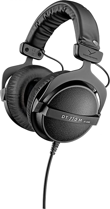 beyerdynamic DT 770 M 80 Ohm Over-Ear-Monitor Headphones in Black with Volume Control for Drummers image 1