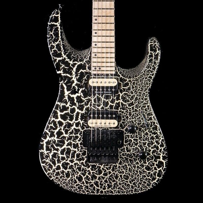 Jackson 2014 Pro DK2M Dinky Guitar Ltd Ed in Black & White Crackle image 1