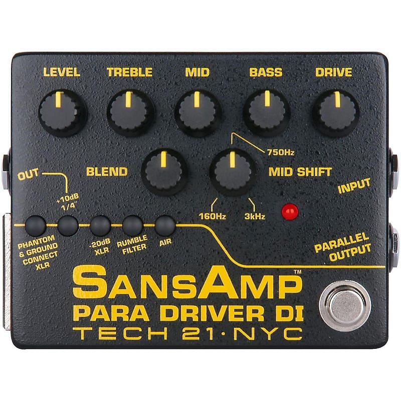 Tech 21 PMDI V2 SansAmp Para Driver DI Preamp V2 Version 2 Guitar Bass Effects Pedal NEW + FREE 2DAY image 1