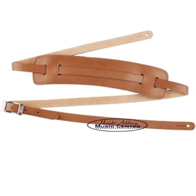Deluxe Vintage Style Leather Guitar Strap, Natural 099-0664-021 image 1