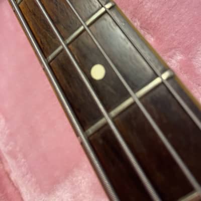 Dynelectron Longhorn Bass 1960s Black Meazzi Italy Danelectro Bass Guitar Copy / Better + Case image 8