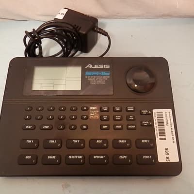Alesis SR-16 16-bit stereo drum machine with adapter used