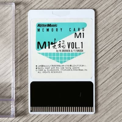 Korg M1 Voice Rom Data Card // KV-091 Shofuku Vol.1 // Rittor Music 1989 // VERY RARE