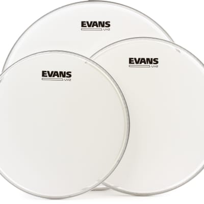 Evans UV2 Coated 3-piece Tom Pack - 12/13/16 inch image 1