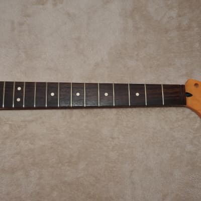 WD Music SRV21 Licensed Fender Rosewood on Maple Stratocaster Neck 21 Medium Jumbo Frets NOS #5 image 1