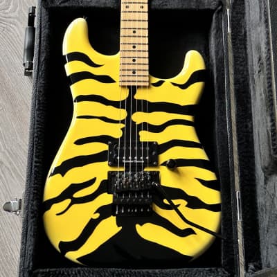 1996 ESP Custom Shop M-1 George Lynch Yellow Tiger image 7