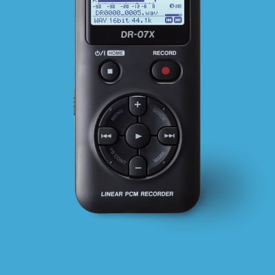 TASCAM DR-07X Portable Audio Recorder 2019 - Present - Black image 2