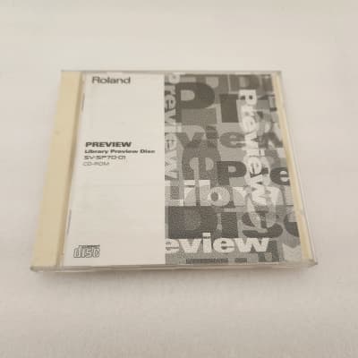 Roland Preview Library Disc SV-SV70-01 CD ROM for S-750 S-760 S-770 samplers