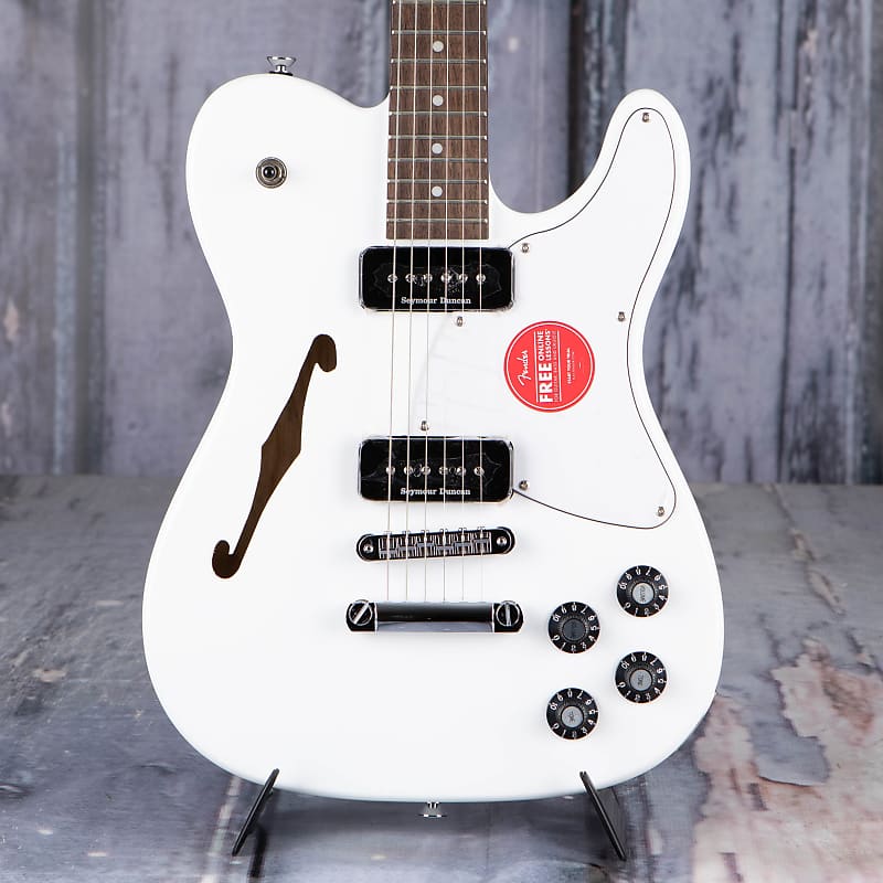 Fender Jim Adkins JA-90 Telecaster Thinline Semi-Hollowbody, White *Demo Model* image 1