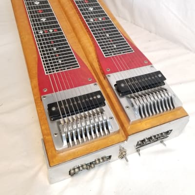 Sho-Bud Vintage 1971 The Professional D10 Double Neck Pedal Steel Guitar, 8X4, W/ Case, Cover, Walker Player's Chair, Accessories for sale