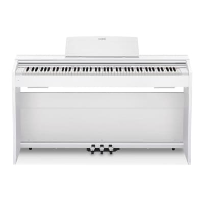 Casio PX-870 WE Privia Digital Home Piano, 256 Notes of Polyphony (White)