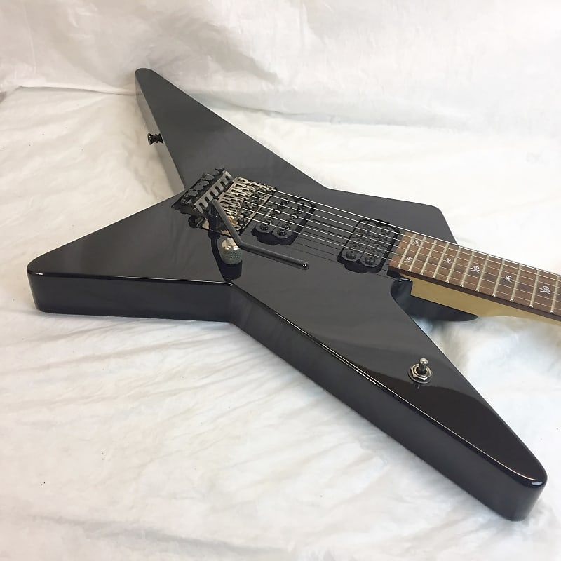 Edwards ESP Akira Takasaki Loudness Black Star Guitar with Floyd and Duncan  Invaders