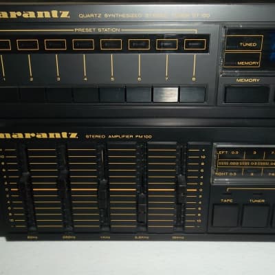 80's Marantz PM-100 ST-100 Solid State Analog Stereo Receiver w/ Remote 1 Owner Well Kept Vintage! image 3