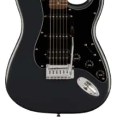 Fender Squier Affinity Series Stratocaster HSS Pack Laurel Fingerboard Charcoal Frost Metallic image 1