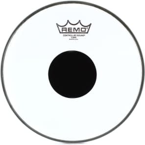 Remo Controlled Sound Clear Drumhead - 10 inch - with Black Dot image 5