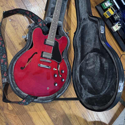 Epiphone ES-335 Semi-Hollow Electric Guitar Cherry - Includes Epiphone Hardshell Case image 1