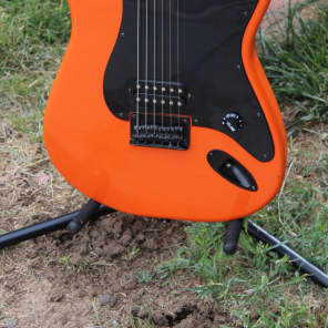 Fender Squier Bullet Stratocaster Traffic Cone Orange Finish Single Humbucker Electric Guitar image 1