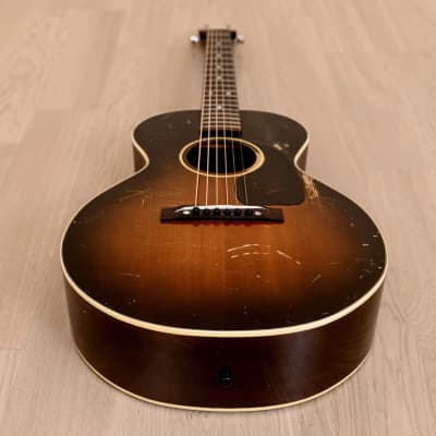 1950 Gibson LG-2 3/4 Vintage Short Scale Acoustic Guitar Sunburst w/ Case image 12