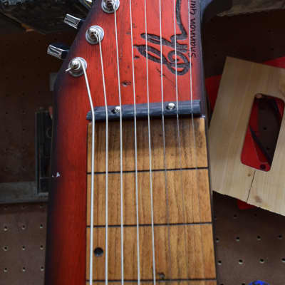 Cherry Red Burst - 8-String - Lap Steel Guitar - Satin Relic Finish - USA Made - C13th Tuning image 5