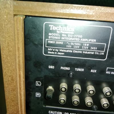 Technics SU-7700 Stereo Integrated Amplifier Bild 3