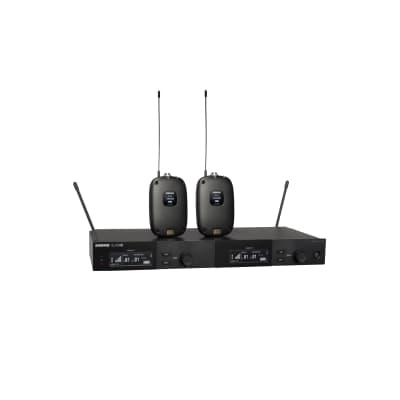 Shure SLXD14D Dual Wireless System with two SLXD1 Bodypack Transmitters - J52 (558-602 & 614-616 MHz) image 1