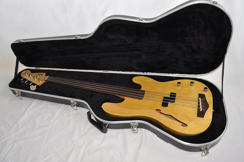 Fender PBAC-100 FL Electric-Acoustic Fretless Precision Bass MIJ | Reverb