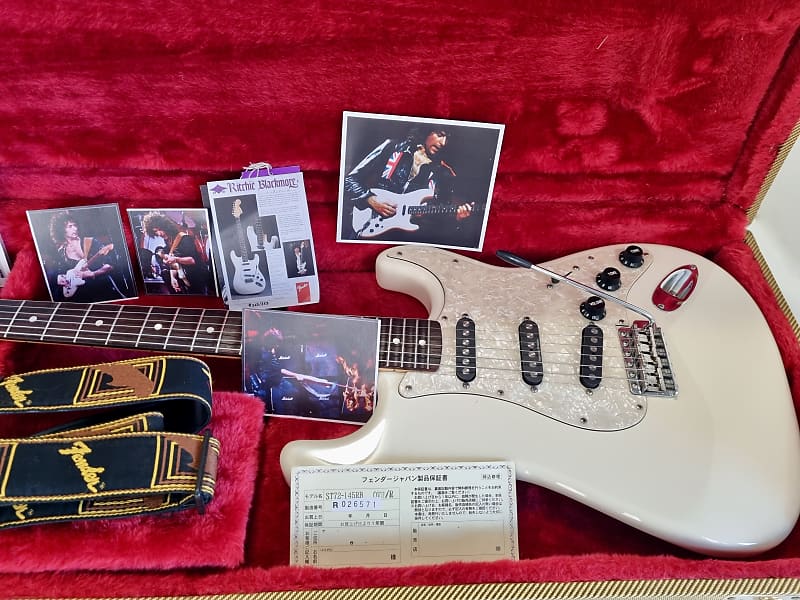 Fender Stratocaster ST72-145RB Ritchie Blackmore signature 2004 Olympic  White Japan | Reverb