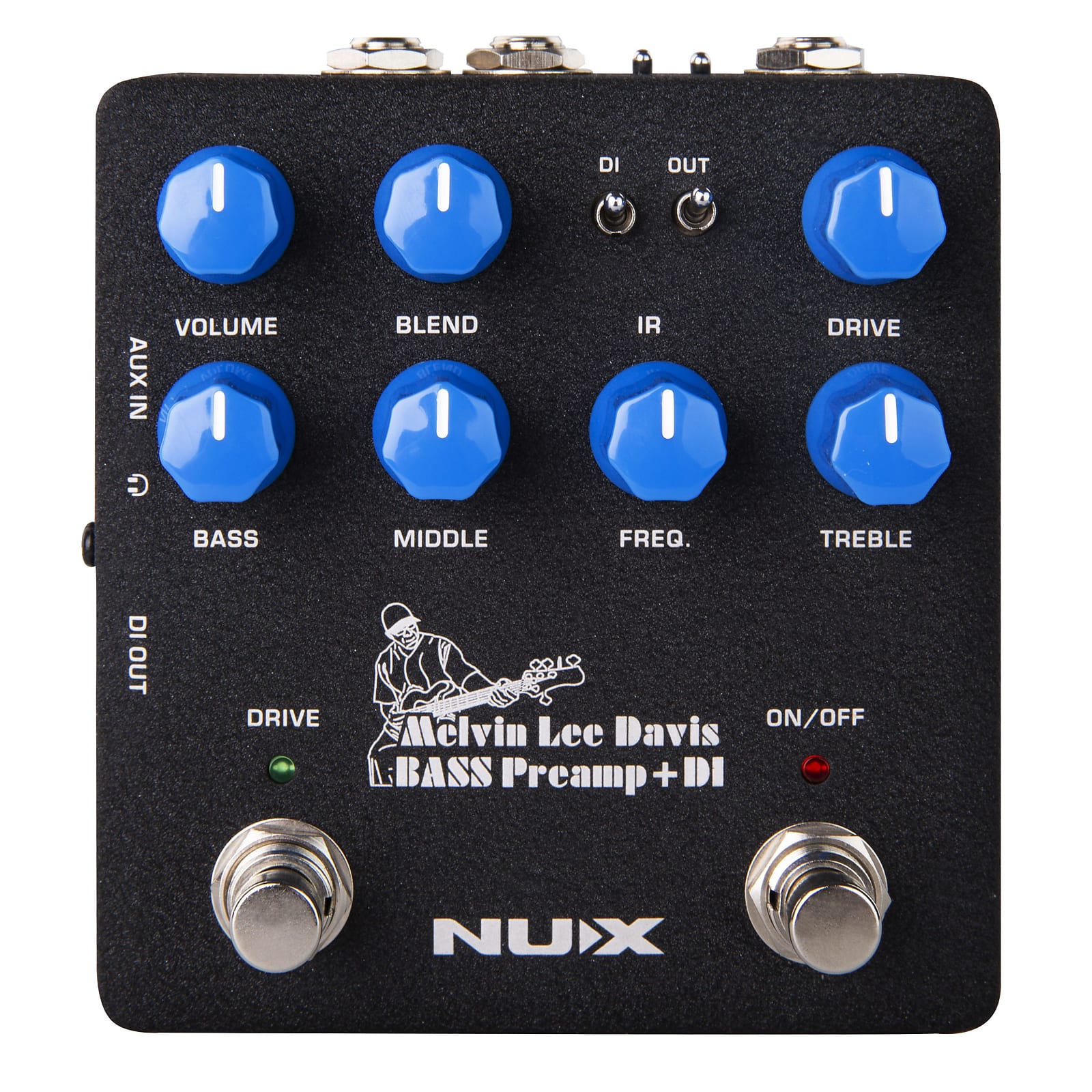 NuX NBP-5 Melvin Lee Davis Bass Preamp DI Verdugo Series Effects Pedal