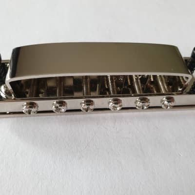 Tune o matic guitar bridge for Rickenbacker nickel image 2