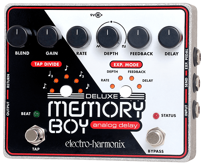 New Electro-Harmonix EHX Deluxe Memory Boy Analog Delay Tap Tempo Effect Pedal! image 1