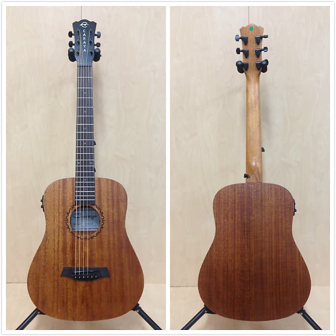 Caraya Safair 34 EQ All Mahogany Acoustic Guitar w/Built-in EQ,Tuner+Free  Bag