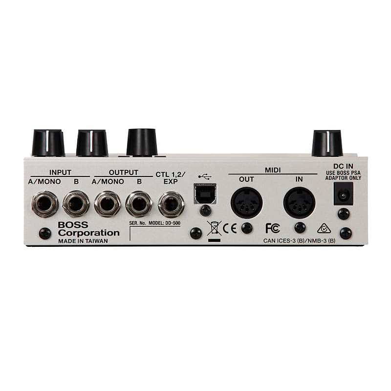 BOSS DD-500 32-Bit AD/DA and 32-Bit/96 kHz Distinctive Delay Modes 