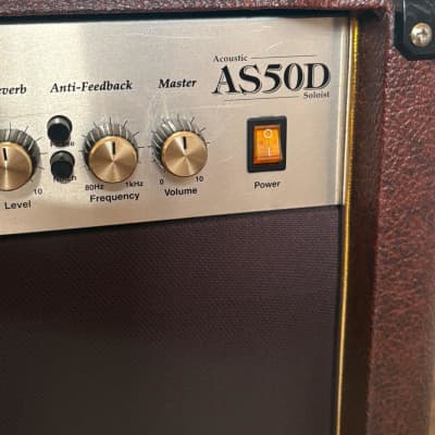 Marshall Acoustic Soloist AS50D 2-Channel 50-Watt 2x8" Acoustic Guitar Combo 2007 - Present - Brown image 5