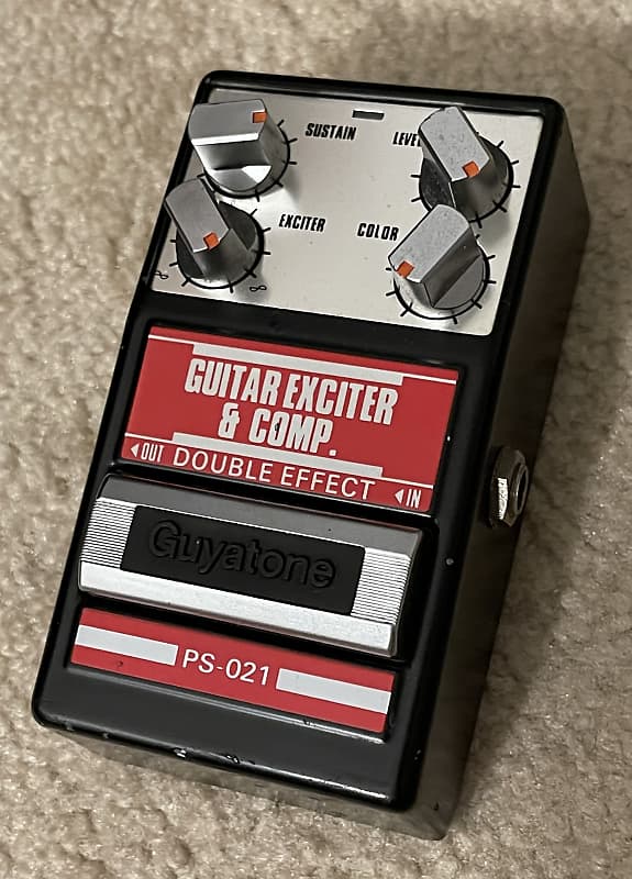 Guyatone PS-021 Guitar Exciter & Comp. Double effect 80s Black and red