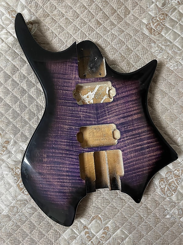 Purple Burst Headless Guitar Body with Maple Neck | Reverb Brazil