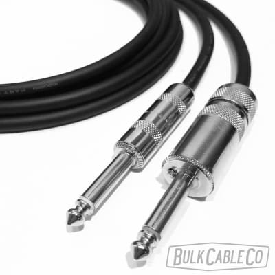 25 FT - Mogami 2524 Guitar Cable - Switchcraft 181 Silent "No Pop" Straight Connector To 280 Straight Plug - ST/ST Ends - Pro Guitar & Instrument Cable