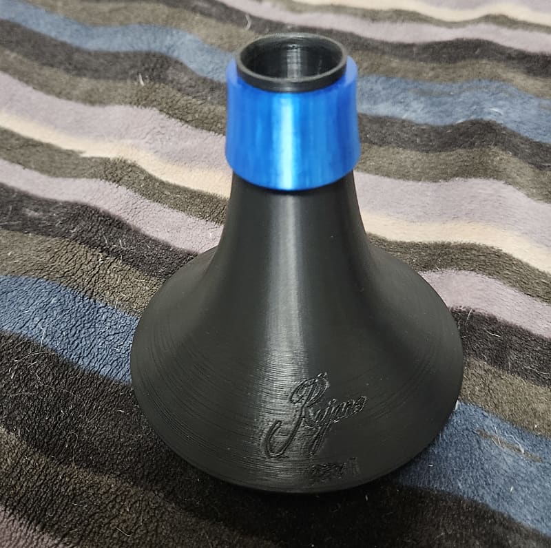 Rejano Trumpet Practice Mute Blue Whale Piston 2023 3D Reverb