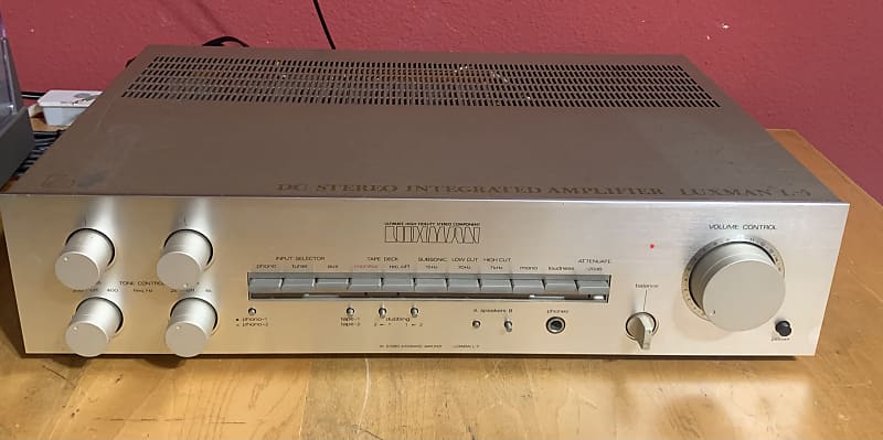 Luxman L-5 Vintage Stereo Integrated Amplifier 1978-1981 - Silver image 1